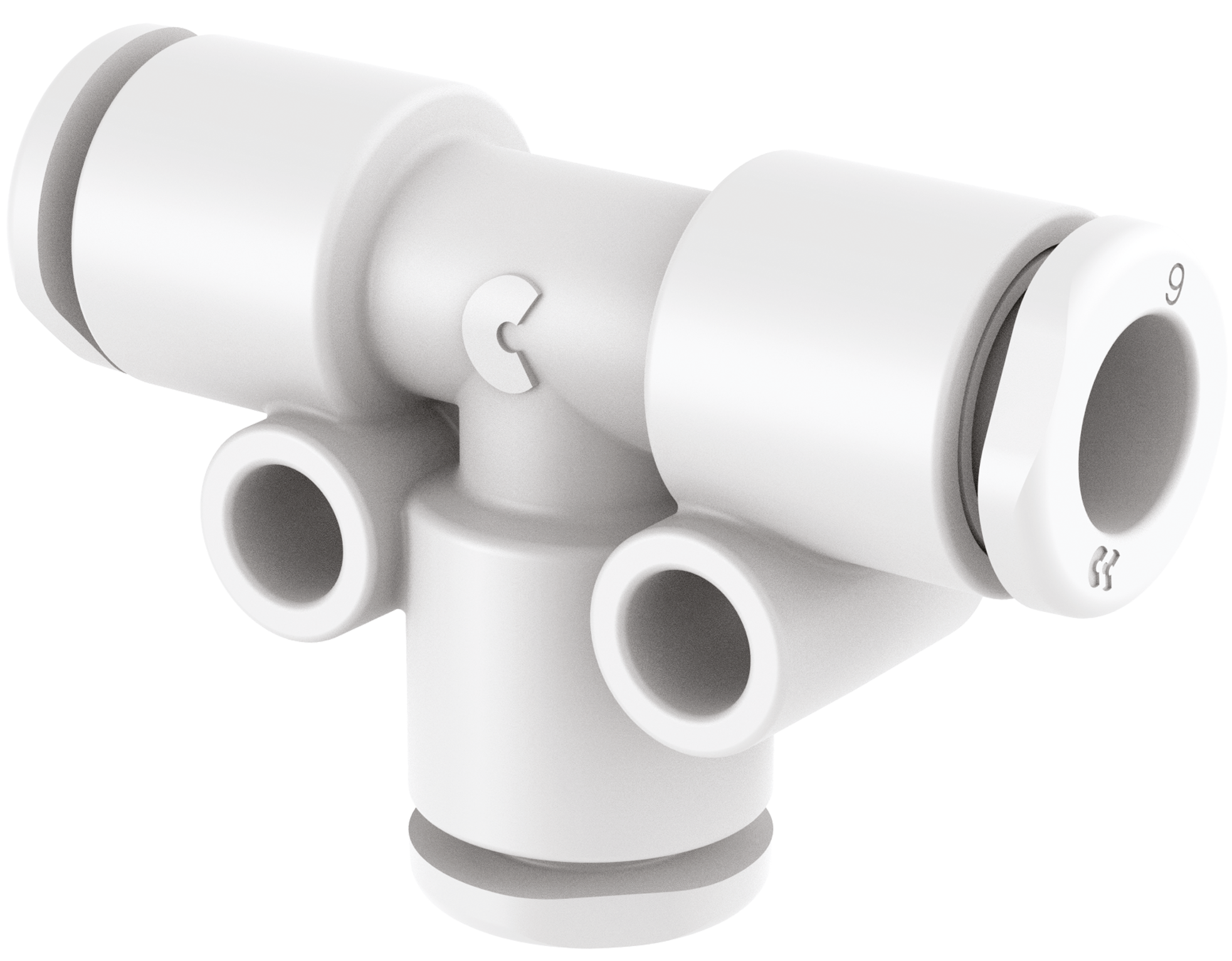 Camozzi Series 7000 Cooling Gripfit - Tee fitting